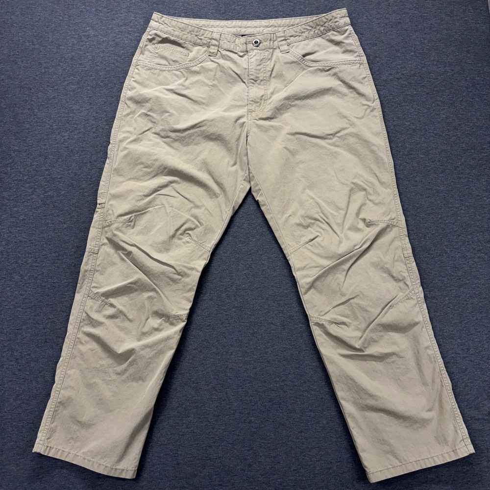 Patagonia Pants Mens 36X29 Tan Outdoor Hiking Cargo Organic Cotton straight leg